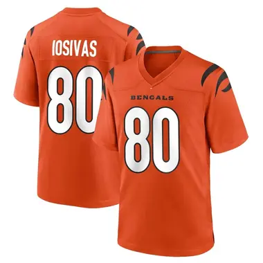 Andrei Iosivas Men's Game Orange Cincinnati Bengals Jersey