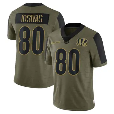 Andrei Iosivas Men's Limited Olive Cincinnati Bengals 2021 Salute To Service Jersey