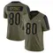 Andrei Iosivas Men's Limited Olive Cincinnati Bengals 2021 Salute To Service Jersey