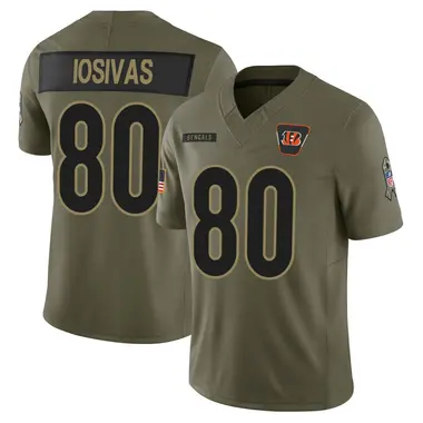 Andrei Iosivas Men's Limited Olive Cincinnati Bengals 2025 Salute to Service Jersey