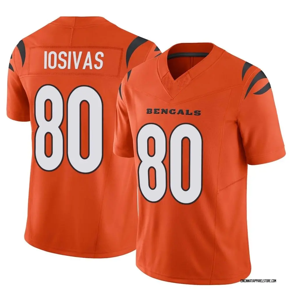Andrei Iosivas Men's Limited Orange Cincinnati Bengals Vapor F.U.S.E. Jersey