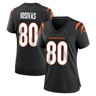 Andrei Iosivas Women's Game Black Cincinnati Bengals Team Color Jersey