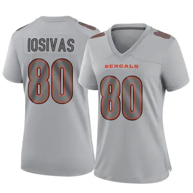 Andrei Iosivas Women's Game Gray Cincinnati Bengals Atmosphere Fashion Jersey