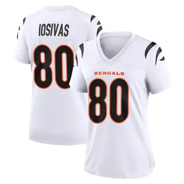 Andrei Iosivas Women's Game White Cincinnati Bengals Jersey