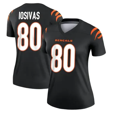 Andrei Iosivas Women's Legend Black Cincinnati Bengals Jersey