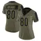 Andrei Iosivas Women's Limited Olive Cincinnati Bengals 2021 Salute To Service Jersey
