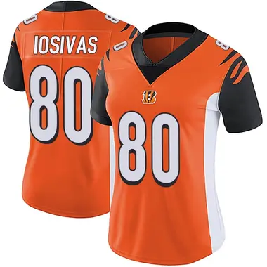 Andrei Iosivas Women's Limited Orange Cincinnati Bengals Vapor Untouchable Jersey