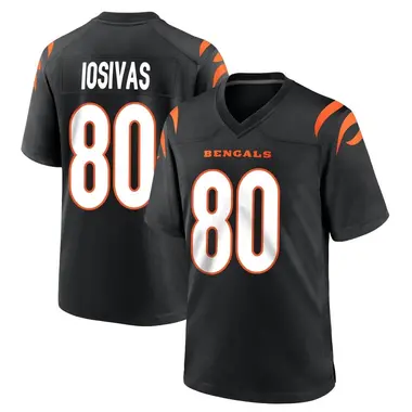Andrei Iosivas Youth Game Black Cincinnati Bengals Team Color Jersey