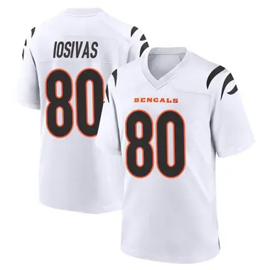 Andrei Iosivas Youth Game White Cincinnati Bengals Jersey