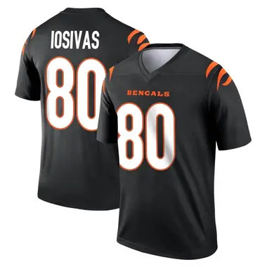 Andrei Iosivas Youth Legend Black Cincinnati Bengals Jersey