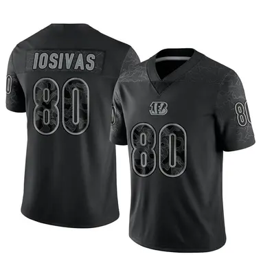 Andrei Iosivas Youth Limited Black Cincinnati Bengals Reflective Jersey