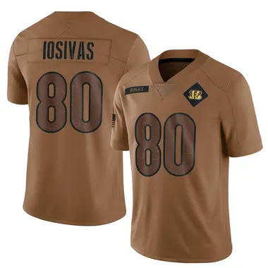 Andrei Iosivas Youth Limited Brown Cincinnati Bengals 2023 Salute To Service Jersey