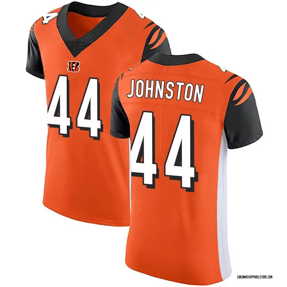 Clay Johnston Men's Elite Orange Cincinnati Bengals Alternate Vapor Untouchable Jersey