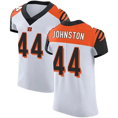 Clay Johnston Men's Elite White Cincinnati Bengals Vapor Untouchable Jersey
