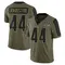 Clay Johnston Men's Limited Olive Cincinnati Bengals 2021 Salute To Service Jersey