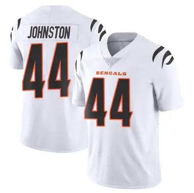 Clay Johnston Men's Limited White Cincinnati Bengals Vapor Untouchable Jersey