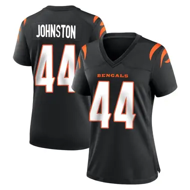 Clay Johnston Women's Game Black Cincinnati Bengals Team Color Jersey