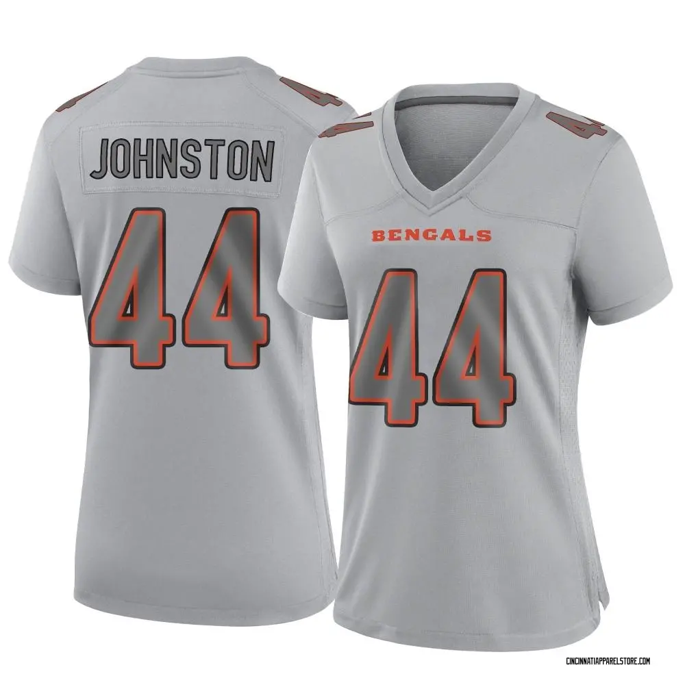 Clay Johnston Women's Game Gray Cincinnati Bengals Atmosphere Fashion Jersey
