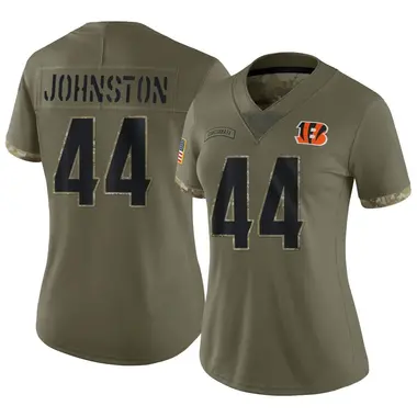 Clay Johnston Women's Limited Olive Cincinnati Bengals 2022 Salute To Service Jersey