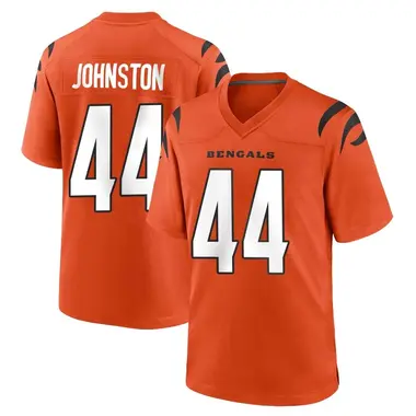 Clay Johnston Youth Game Orange Cincinnati Bengals Jersey