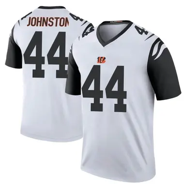 Clay Johnston Youth Legend White Cincinnati Bengals Color Rush Jersey