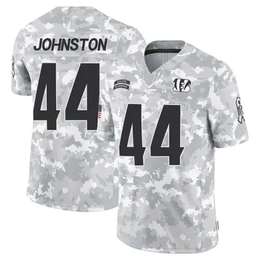 Clay Johnston Youth Limited Arctic Camo Cincinnati Bengals 2024 Salute to Service Jersey