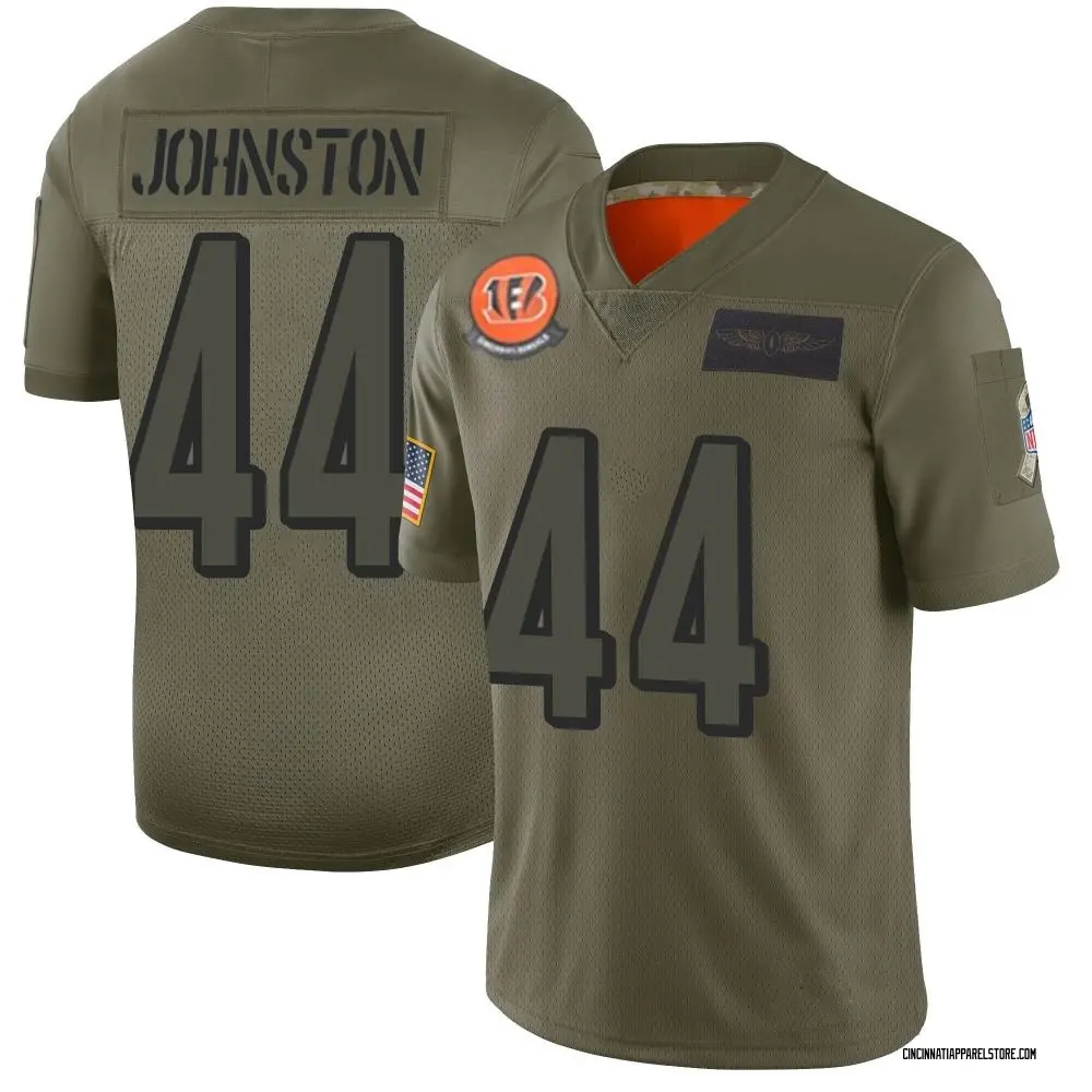 Clay Johnston Youth Limited Camo Cincinnati Bengals 2019 Salute to Service Jersey