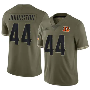 Clay Johnston Youth Limited Olive Cincinnati Bengals 2022 Salute To Service Jersey