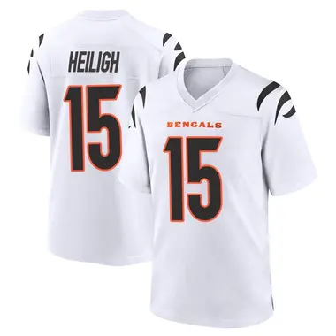 Jaivon Heiligh Men's Game White Cincinnati Bengals Jersey