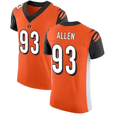 Jonathan Allen Men's Elite Orange Cincinnati Bengals Alternate Vapor Untouchable Jersey