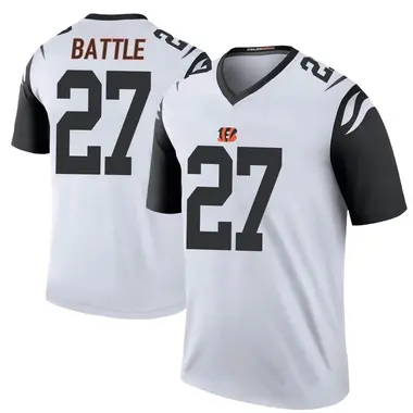 Jordan Battle Men's Legend White Cincinnati Bengals Color Rush Jersey